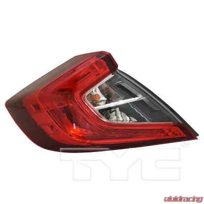 TYC Genera CAPA Certified Tail Light Assembly Honda Civic Left Outer 2016-2021 - 11-6878-00-9