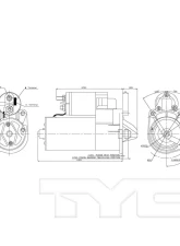 TYC Genera Starter Motor Volvo                                     - 1-17508 - Image 3