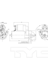 TYC Genera Starter Motor                                     - 1-17778 - Image 3