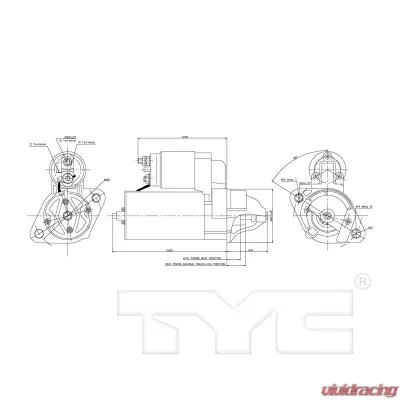 TYC Genera Starter Motor - 1-17778