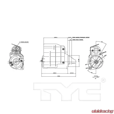 TYC Genera Starter Motor - 1-17795