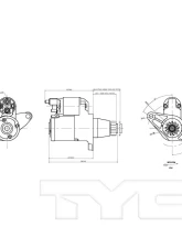 TYC Genera Starter Motor                                     - 1-17825 - Image 3