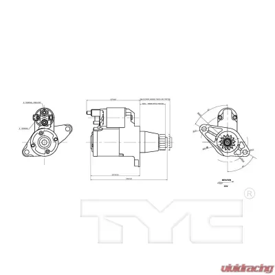 TYC Genera Starter Motor - 1-17825