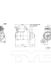 TYC Genera Starter Motor                                     - 1-17842 - Image 3