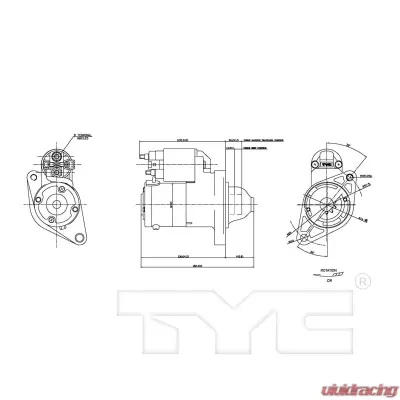 TYC Genera Starter Motor - 1-17842