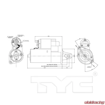 TYC Genera Starter Motor - 1-17852