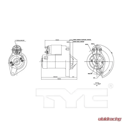 TYC Genera Starter Motor Jeep 4.0L 6-Cyl - 1-17879