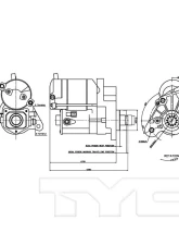 TYC Genera Starter Motor                                     - 1-17896 - Image 4