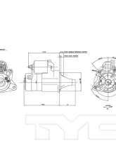 TYC Genera Starter Motor                                     - 1-17929 - Image 3