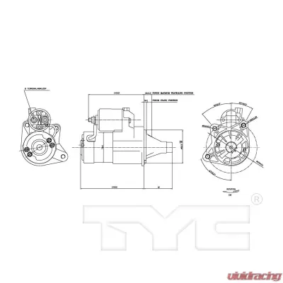 TYC Genera Starter Motor - 1-17929