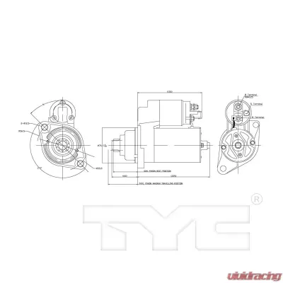 TYC Genera Starter Motor - 1-17969