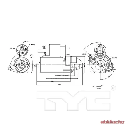 TYC Genera Starter Motor - 1-17975