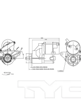 TYC Genera Starter Motor                                     - 1-17995 - Image 4