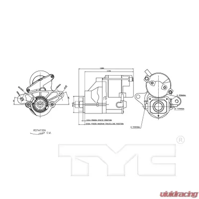 TYC Genera Starter Motor - 1-17995