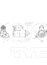 TYC Genera Starter Motor                                     - 1-19049 - Image 4