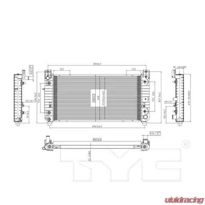 TYC Genera Radiator Assembly - 13029