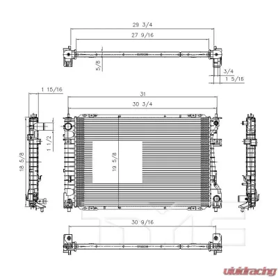 TYC Genera Radiator Assembly - 13040