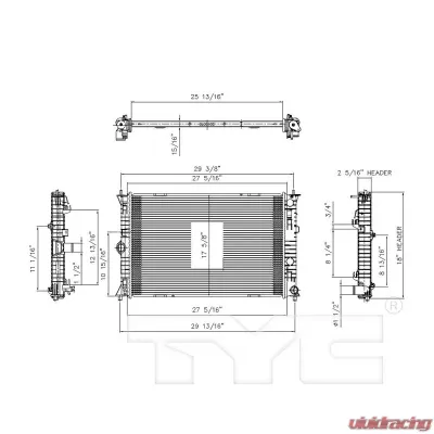 TYC Genera Radiator Assembly - 13125