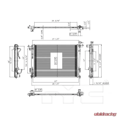 TYC Genera Radiator Assembly - 13150