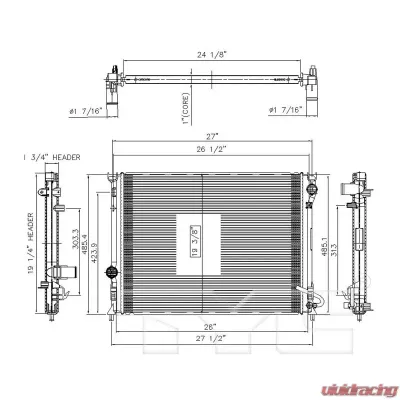 TYC Genera Radiator Assembly - 13157