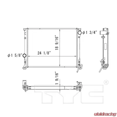 TYC Genera Radiator Assembly - 13158