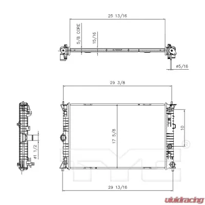 TYC Genera Radiator Assembly - 13187