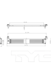 TYC Genera Drive Motor Inverter Cooler Toyota 2.5L 4-Cyl                                     - 13300 - Image 2