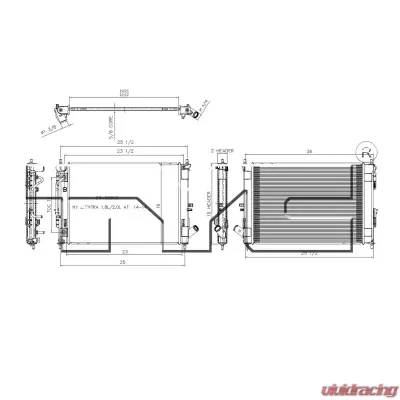 TYC Genera Radiator Assembly - 13412