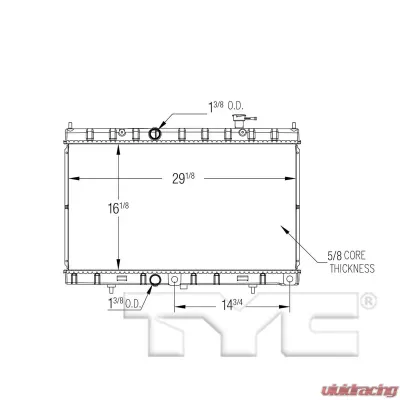 TYC Genera Radiator Assembly Nissan Rogue 2014-2019 - 13431