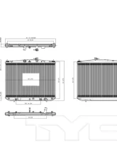 TYC Genera Radiator Assembly Toyota Highlander 2014-2016 3.5L V6                                     - 13449 - Image 3