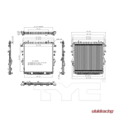 TYC Genera Radiator Assembly - 13501