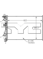 TYC Genera Radiator Assembly                                     - 13533 - Image 3