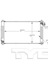 TYC Genera Radiator Assembly Nissan Altima 2007-2011 2.5L 4-Cyl                                     - 13542 - Image 3