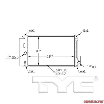 TYC Genera Radiator Assembly - 13552