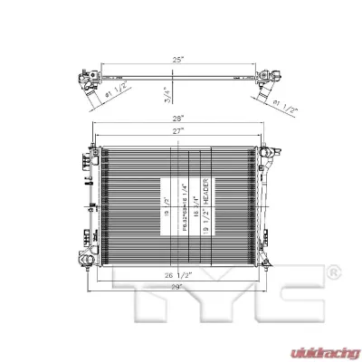 TYC Genera Radiator Assembly - 13576