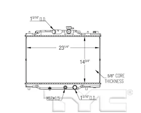 TYC Genera Radiator Assembly