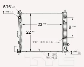 TYC Genera Radiator Assembly