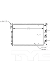 TYC Genera Radiator Assembly                                     - 162 - Image 3