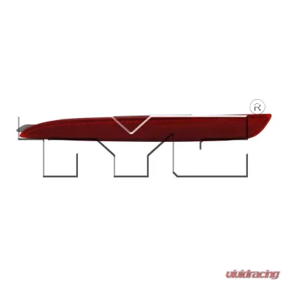 TYC Genera CAPA Certified Reflector Assembly Mazda Mazda 3 Rear Left 2010-2013 - 17-0272-00-9