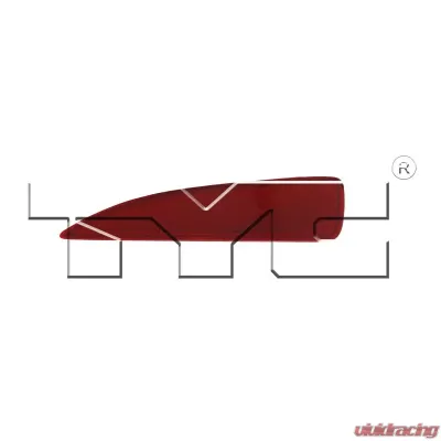 TYC Genera CAPA Certified Reflector Assembly Toyota Yaris Rear Right 2012-2014 - 17-5305-00-9