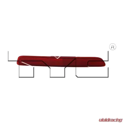 TYC Genera CAPA Certified Reflector Assembly Mazda CX-9 Rear Right 2007-2015 - 17-5309-00-9