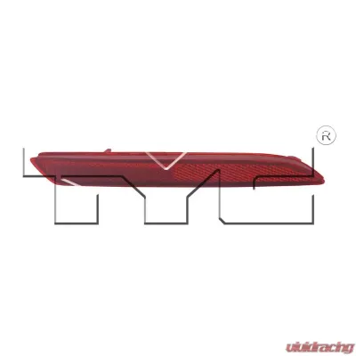 TYC Genera CAPA Certified Reflector Assembly Rear Right - 17-5319-00-9
