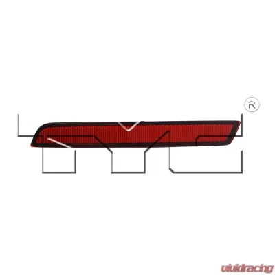 TYC Genera CAPA Certified Reflector Assembly Chevrolet Malibu Rear Left 2013-2016 - 17-5334-00-9