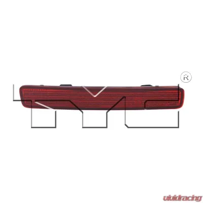 TYC Genera Reflector Assembly Rear Right - 17-5343-00