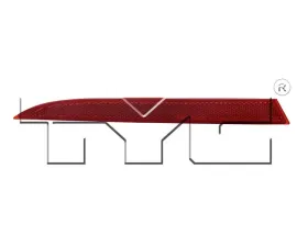 TYC Genera CAPA Certified Reflector Assembly Honda Accord Rear Left 2013-2015