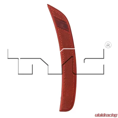 TYC Genera CAPA Certified Side Marker Light Assembly Fiat 500 Rear Left 2012-2017 - 17-5376-00-9