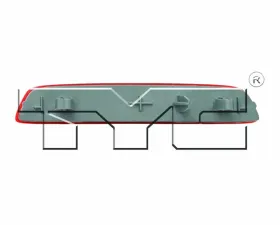 TYC Genera CAPA Certified Reflector Assembly Rear Left