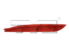 TYC Genera CAPA Certified Reflector Assembly Hyundai Elantra Rear Right 2013-2014