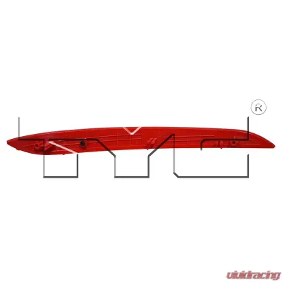 TYC Genera CAPA Certified Reflector Assembly Hyundai Sonata Rear Right 2015-2017 - 17-5527-00-9