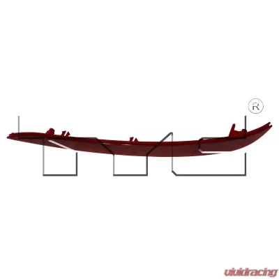 TYC Genera CAPA Certified Reflector Assembly Hyundai Sonata Rear Right 2015-2017 - 17-5527-00-9